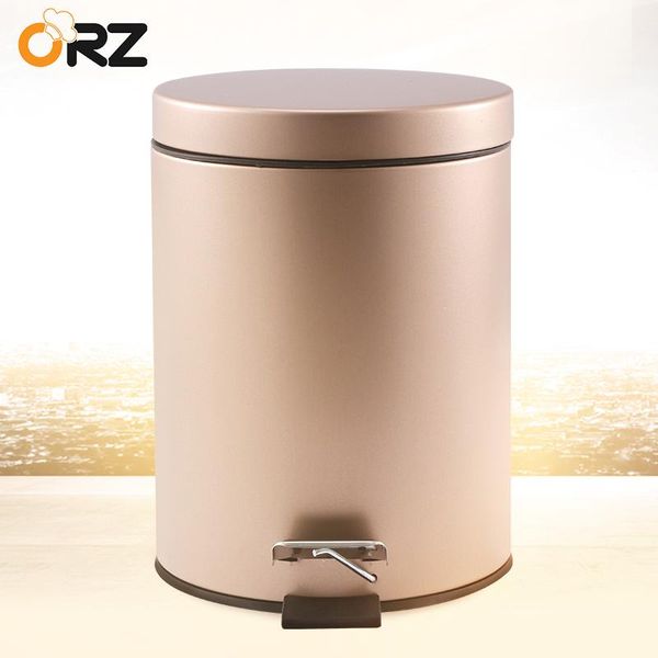 

waste bins 5l kitchen garbage bucket stainless steel storage bin bathroom trash can paper basket wastebasket with lid