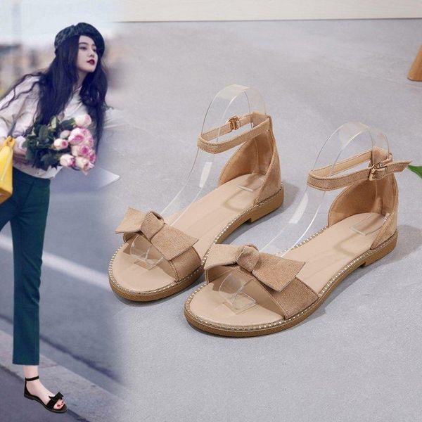 

sandals 2021 women's flat shoes all-match fairy soft bottom comfortable low heel roman women summer, Black