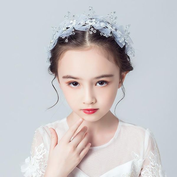 

hair clips & barrettes korean style sweet sen female department super fairy child wreath headdress lovely princess wedding ornaments bride b, Golden;silver