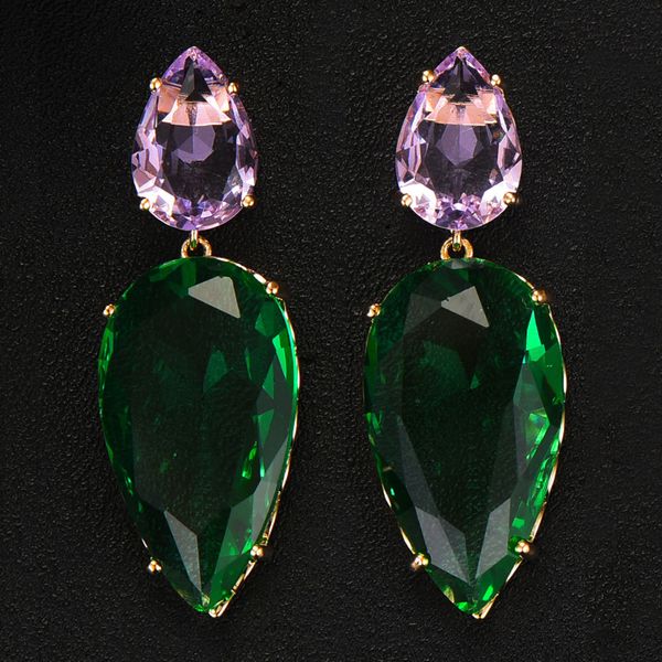 

godki trendy water for women bohemian earrings geometric drop earring 2020 brincos female diy fashion jewelry, Black