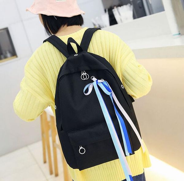 

simple super cool high school girls canvas schoolbag, backpack, computer bag