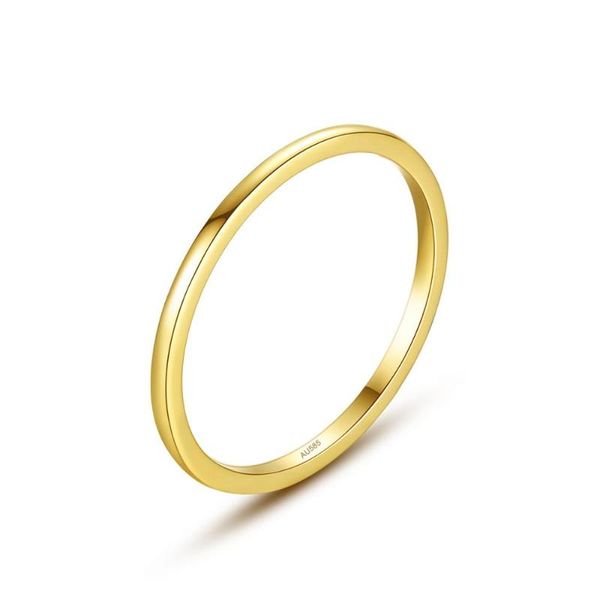 

cluster rings sanyu simple classic real 14k gold engagement ring for women bridal wedding yellow au585 fine jewelry femme gifts r14123, Golden;silver