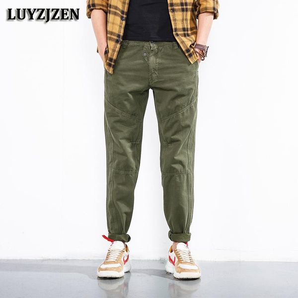 

mens cargo pants casual cotton military style overalls long trousers men plus size loose tactical f40 men's, Black