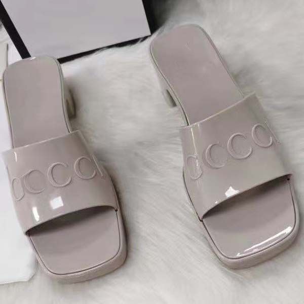 

fashion designer women slippers platform sandals high heels chunky bottom outdoor beach flip flops candy colors party shoes size 35-41 with, Black