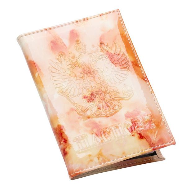 

card holders white marble fashion double-headed eagle standard size passport cover waterproof solid pu leather holder, Brown;gray