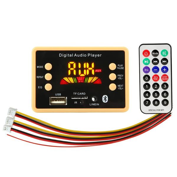 

& mp4 players 5v/12v car usb mp3 player bluetooth 5.0 decoder decoding board module wma wav tf card slot / fm remote