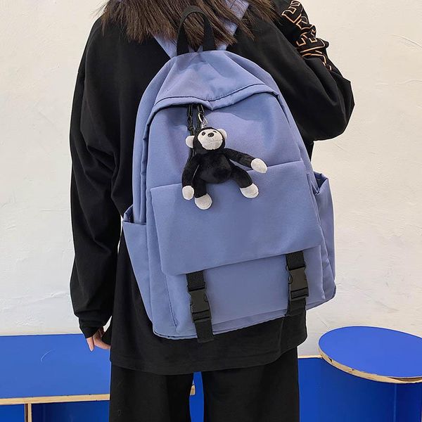 

backpack women's raincoat travel bag, large capacity korean retro shoulder suitable for both men and women, school