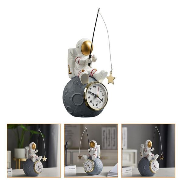 

wall clocks 1pc astronaut clock bedside lovley without battery (assorted color)