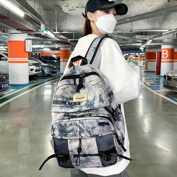 

backpack women's backpacks large capacity school bags for teens harajuku female man multi-pockets waterproof travel bag