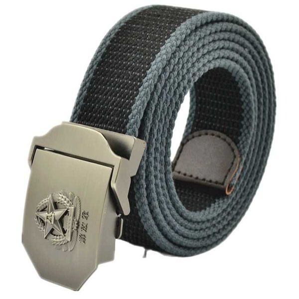 

belts canvas chinese people's liberation army buckle men's belt tactical military body width 3.8cm comfortable equipment waite tap, Black;brown