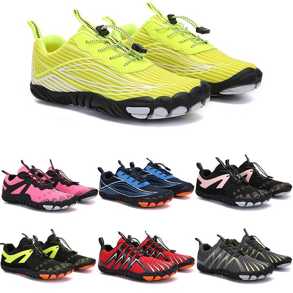 

2021 four seasons five fingers sports shoes mountaineering net extreme simple running, cycling, hiking, green pink black rock climbing 35-45