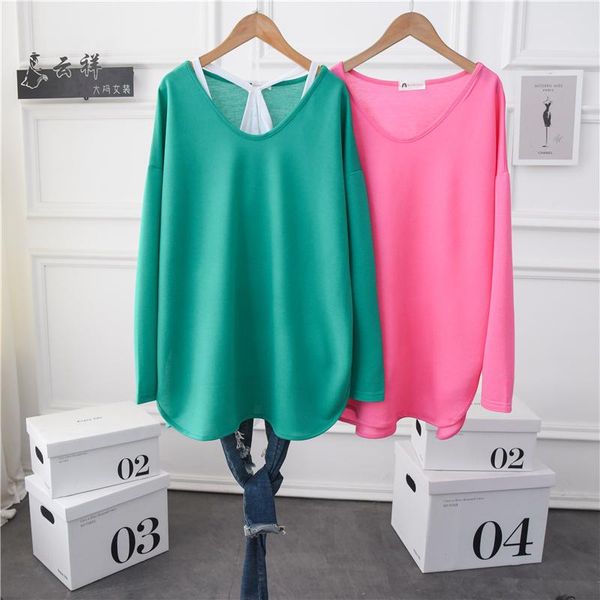 

women's t-shirt summer women 2 pieces camis tee tunic 2021 plus size v neck oversized casual t shirt long sleeve see throught, White