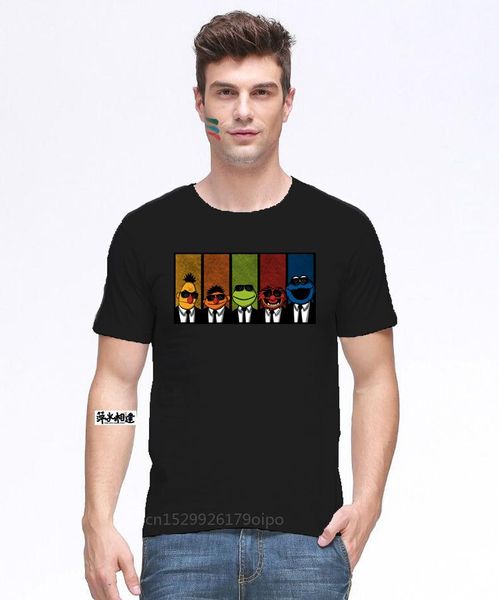 

men's t-shirts reservoir muppets cookie monster t-shirt for men plus size custom group shirt, White;black