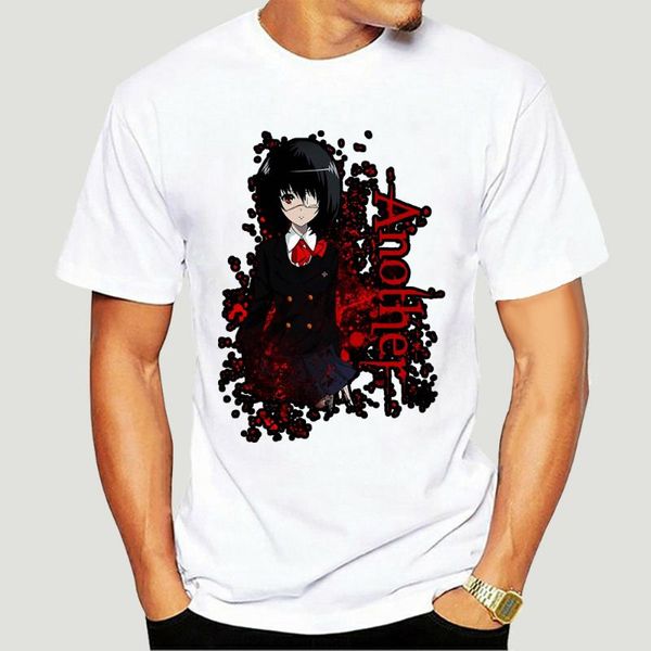 

men's t-shirts another mei misaki men t shirt kouichi sakakibara manga blood dark school akazawa izumi waifu tees short sleeve -5386a, White;black