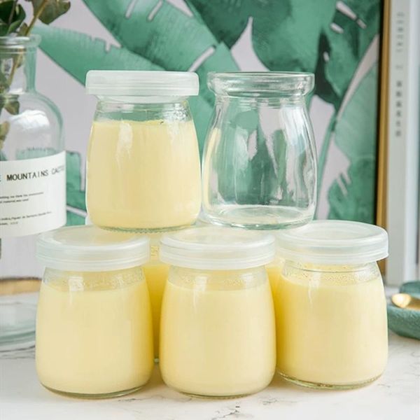 

6pcs 150ml pudding bottle glass jelly jar yogurt containers milk cup disposable mousse dessert tiramisu cups dinnerware