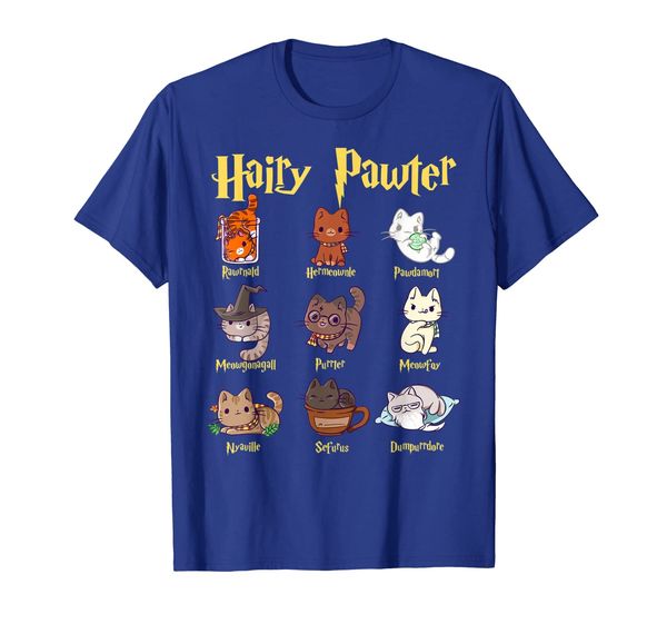 

hairy pawter t shirt - t shirt for cat lovers, White;black