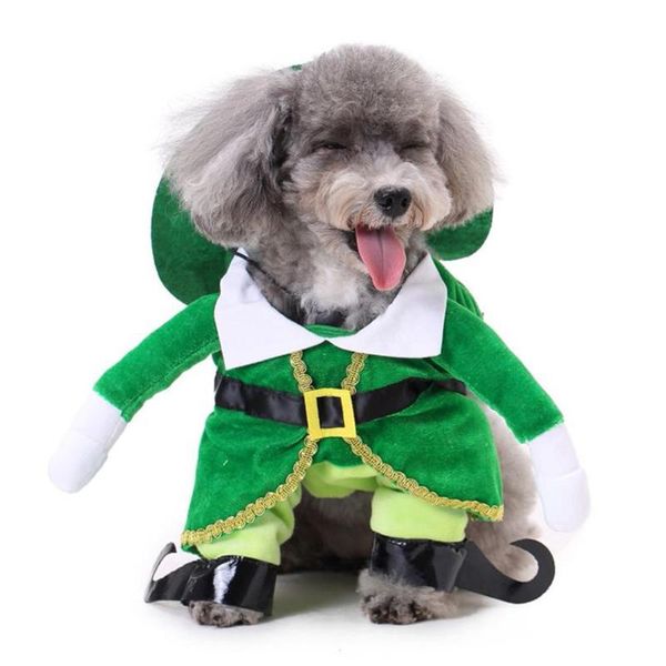 

dog apparel pets turned into funny costumes standing clothes suit cute sets for dogs cat clothing christmas decoration