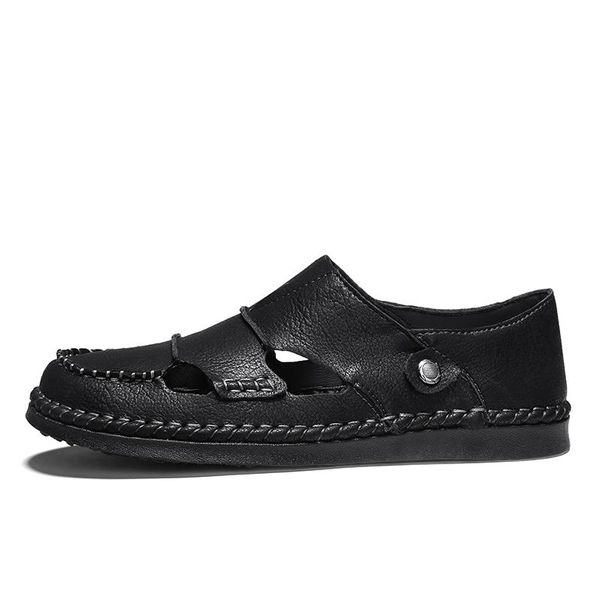 

sandals geta male comfort breathable 39 slip samool homens outdoor sandale klywoo genuine rubber para luxury italian sandalia sandal in, Black