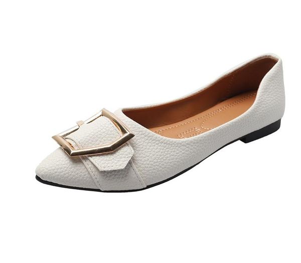 

women's shoes in spring and autumn flat bottom pointed end @259, Black