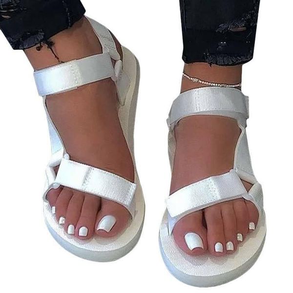 

women flat wedges platform slide sandals ankle strap comfy summer slippers casual shoes jl, Black