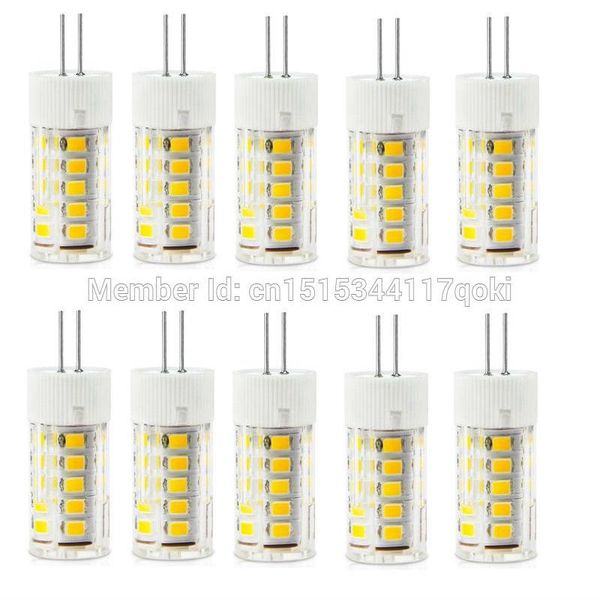 

bulbs 4w g4 33led 2835 400-500lm warm white or decorative ac220-240v led bi-pin lights jtfl038 wholesale 10pcs