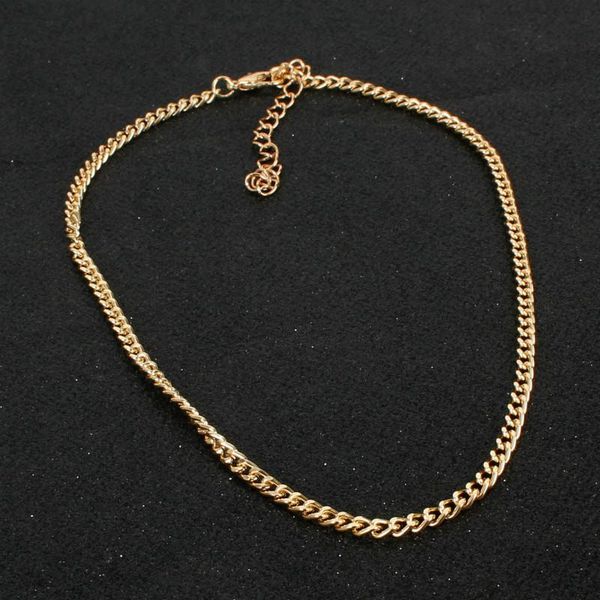 

punk gold chain men statement necklace fashion simple personalized light for women party jewelry duftgold chains, Silver