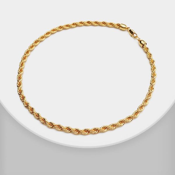 

chokers xl32369 trendy twist shape choker 2 colors necklace, Golden;silver