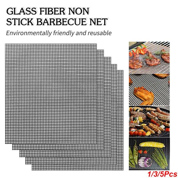 

tools & accessories barbecue grilling mat replacement mesh wire net non-stick pads outdoor activities cook reusable bbq