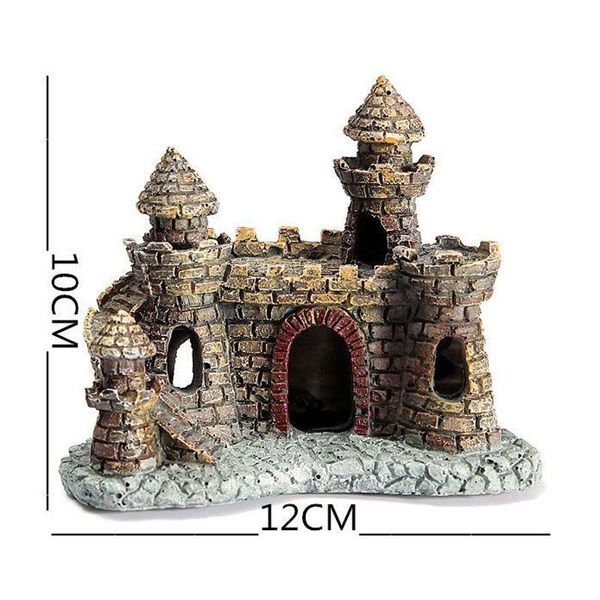 

aquarium landscape fake fish castle shield rock tank ornaments inte99 decorations