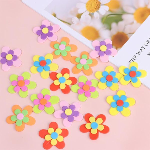 

decorative flowers & wreaths 50pcs foam colorful butterflies handmade wall stickers toys grass room children learning educational party deco