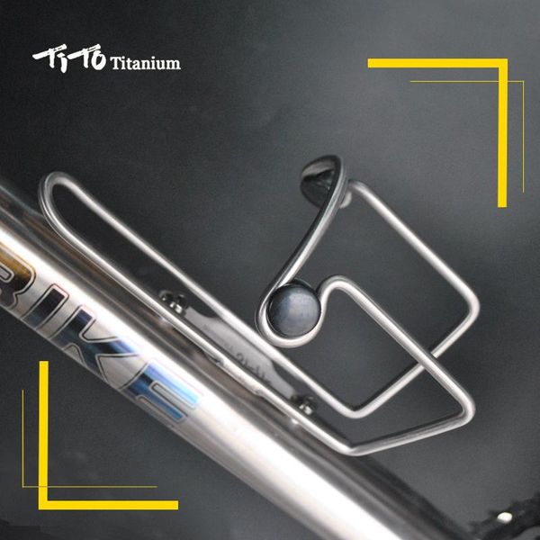 

tito titanium alloy mtb/road bike water bottle cage bicycle drink rack holder accessories bolts bottles & cages