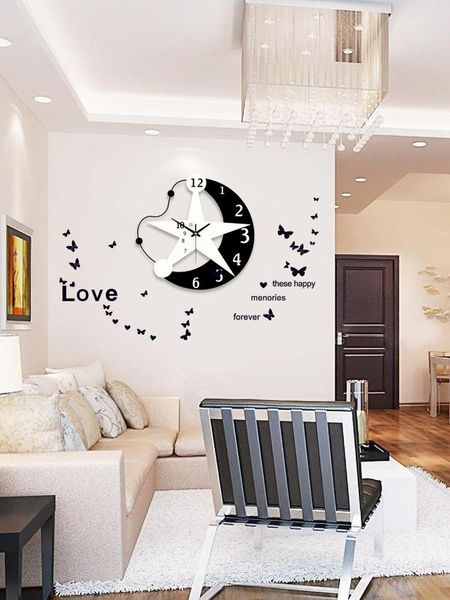 

silent outdoor wall clock accessories modern design sun living room creative reloj pared simple jj60wc clocks