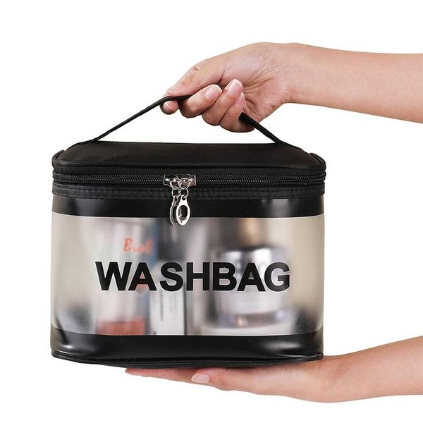 

cosmetic bags & cases transparent pvc bag fashion women portable wash travel organizer waterproof high capacity makeup