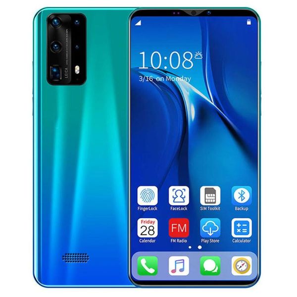 

walkie talkie dual-core p40 pro smartphone 5 inch screen 512m+4g android 3d glass plated back cover