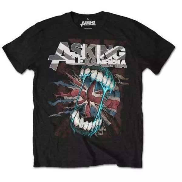 

asking alexandria flag eater official t-shirt men unisex, White;black