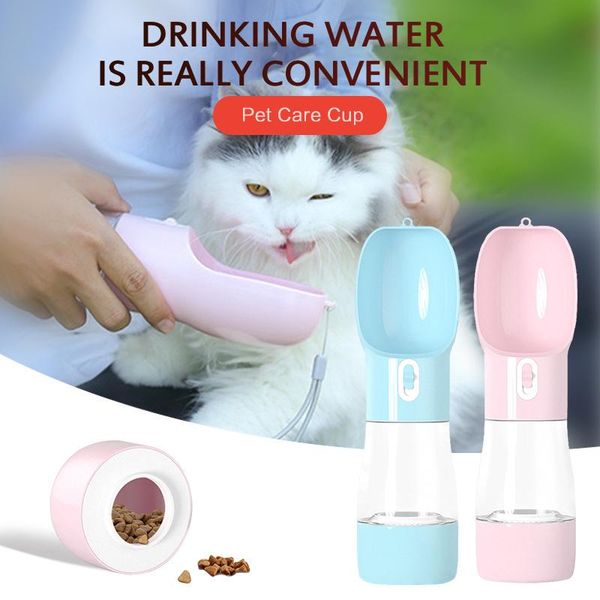 

dog bowls & feeders portable pet water bottle for dogs travel puppy cat drinking bowl outdoor dispenser food feeder product