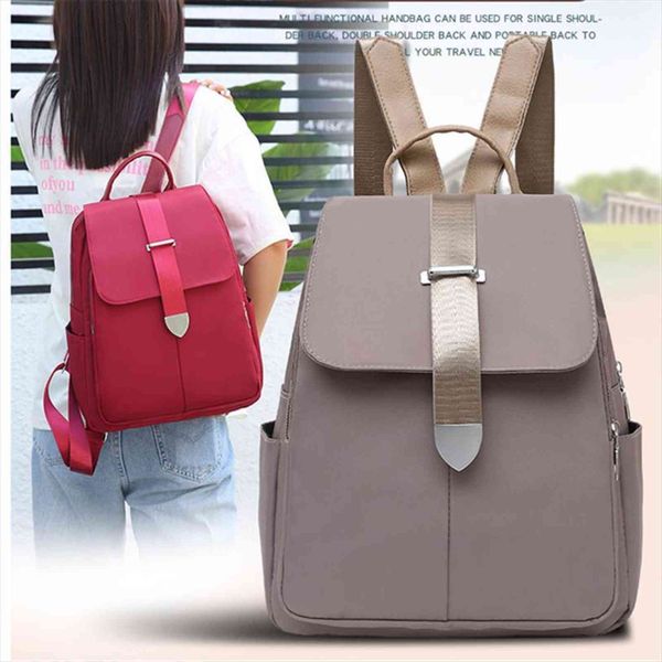 

multifunction women waterproof oxford cloth backpacks fashion vintage ladies shoulder bag leisure travel backpack