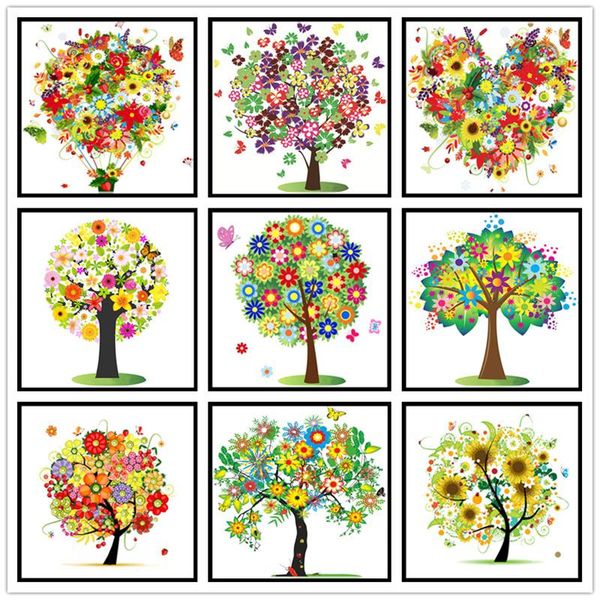 

diamond painting full round embroidery four seasons tree diy 5d cross stitch mosaic home decoration gift