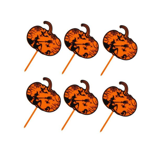 

other festive & party supplies 6pcs cake ers decors unique dessert picks (assorted color)