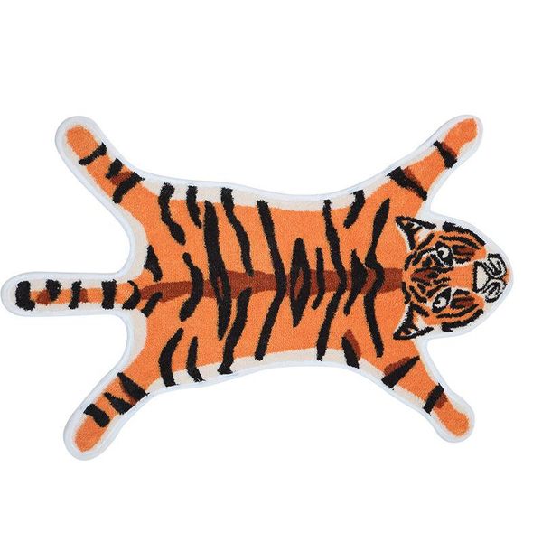 

cartoon animal tiger rug and carpets for kitchen non-slip area bedroom door mat suck water bath animals print carpet