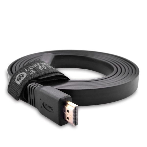

-compatible cable lines for computer 3/5/10 meters gold plated plug male to 1.4 version flat line 1080p 3d audio cables & connectors
