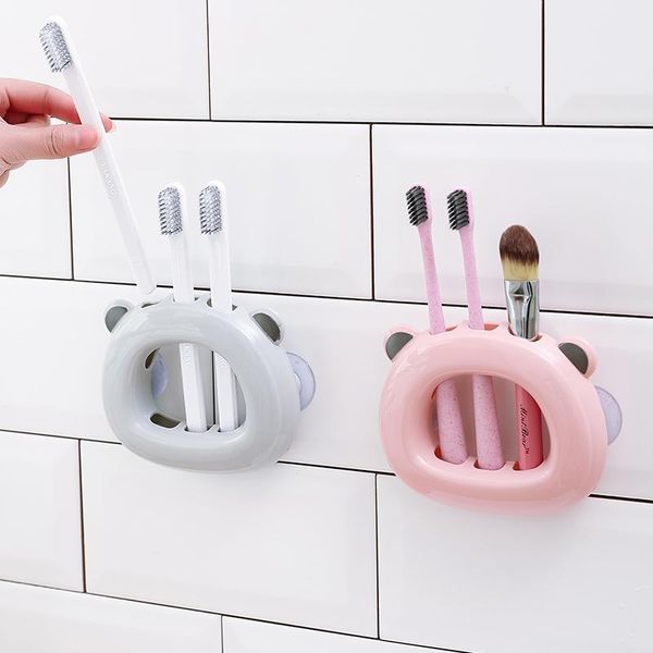 

toothbrush holders creative wall suction hooks tooth brush holder sucker space-saving home bathroom sets e