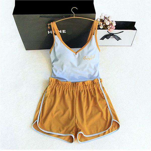 

one-piece suits staerk smocked swimwear v-neck swimsuit female backless women bathers 2021 one piece suit bathing beach swimming vint