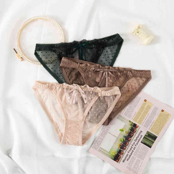

designer panties export lace low waist women's underwear breathable cotton crotch hollow comfortable briefs, Black;white