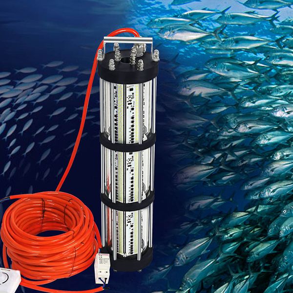 Isca de luz de pesca LED subaquática de alta potência 3000W com queda profunda com cabo 220-240V 30M