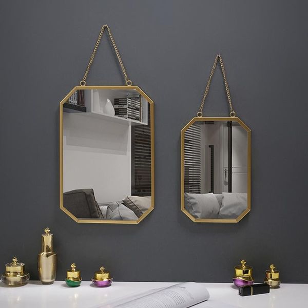 

mirrors gold vanity mirror with hanging chain small wall decor for bedroom dressing
