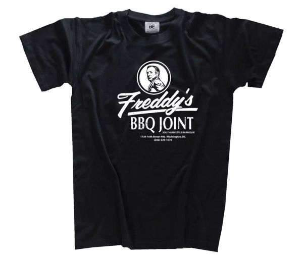 

famous movie freddys bbq joint film sÃ©rie fan t-shirt s-3xl, White;black