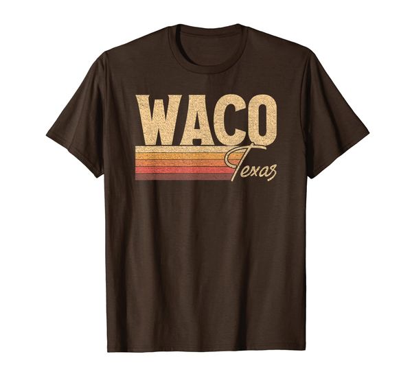 

waco texas t-shirt, White;black