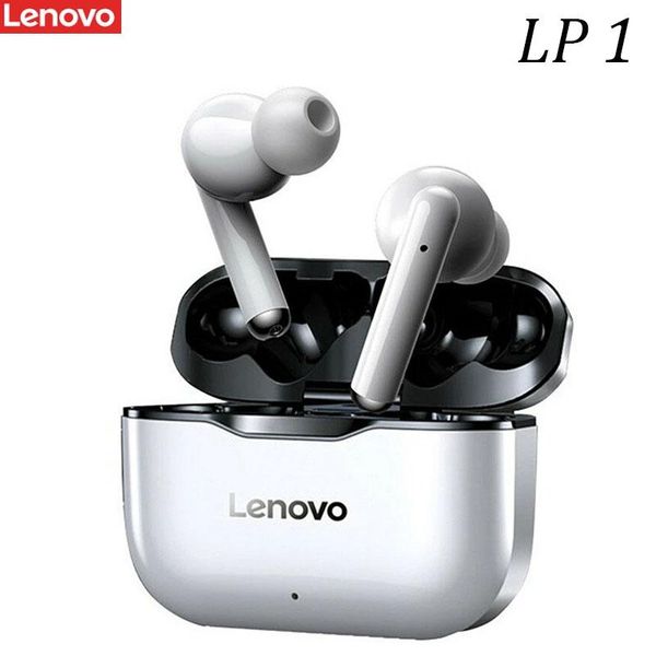 

headphones & earphones original lenovo lp1 tws wireless earphone bluetooth 5.0 dual stereo noise reduction bass touch control long standby 3