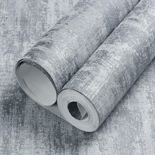 

wallpapers grey textured simple plain embossed wallpaper roll home decor living room bedroom wall coverings silver luxury paper